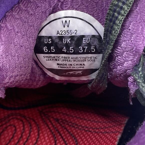 Altra Olympus Zero Drop Womens Purple Size 6.5 Athletic Running Shoes A2355-2 - Picture 11 of 12